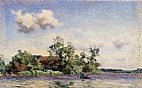A Farm On The Waterfront, The Kaag by Willem Bastiaan Tholen
